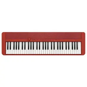 Teclado Casio CT-S1 5 Octavas - Sensitivo Bluetooth - USB CasioTone Color Rojo