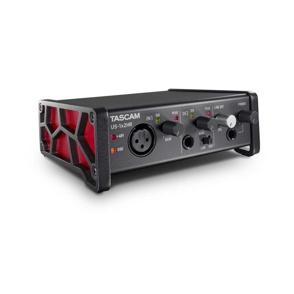 Placa de Audio TASCAM US-1X2HR 2x2 I/O USB