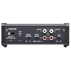 Placa de Audio TASCAM US-1X2HR 2x2 I/O USB