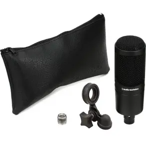 Kit Grabación de Estudio Audio Technica Microfono AT2020 + Auriculares M20X + Soporte