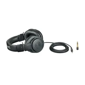Kit Grabación de Estudio Audio Technica Microfono AT2020 + Auriculares M20X + Soporte