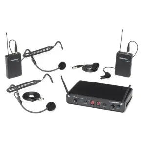 Sistema Inalámbrico Samson Concert 288 Doble Vincha C288PRESE-H y Corbatero