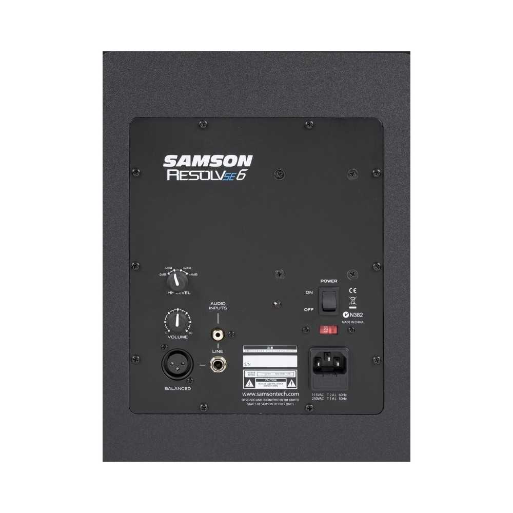 Monitores De Estudio Samson RESOLV SE6 200W 6.5" pulgadas