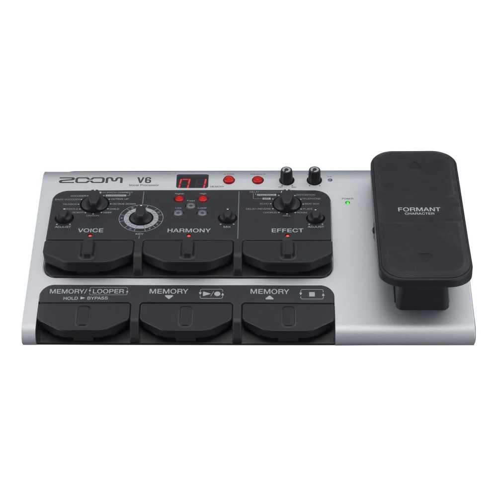 Procesador Vocal Multiefecto ZOOM V6 Arminador Vocal - Loopera - USB Incluye Microfono