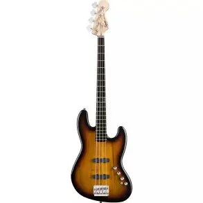 Jazz Bass Deluxe Squier Activo De 4 Cuerdas Sunburst