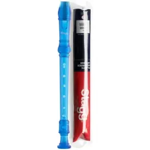 Flauta Dulce Soprano Escolar STAGG RECGER con Funda Azul