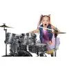 Bateria Pearl para Niño Roadshow Junior 5 Cuerpos Fierros + Platillos Red Wine