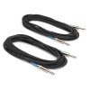 Cable Samson p/Instrumento Tourtek 10'  (3,30 mts) plug metalico (recto-angular) TIL10