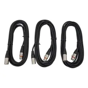 Cable XLR-XLR 6.6 metros canon-canon Fichas Metalicas x 3 UNIDADES