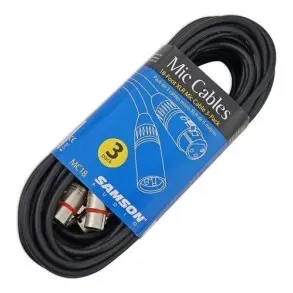 Cable XLR-XLR 6.6 metros canon-canon Fichas Metalicas x 3 UNIDADES