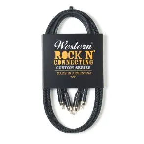 Cable&nbsp;Western 2 Plug RCA a 2 Plug RCA de 1.5 mts Cable Silencioso