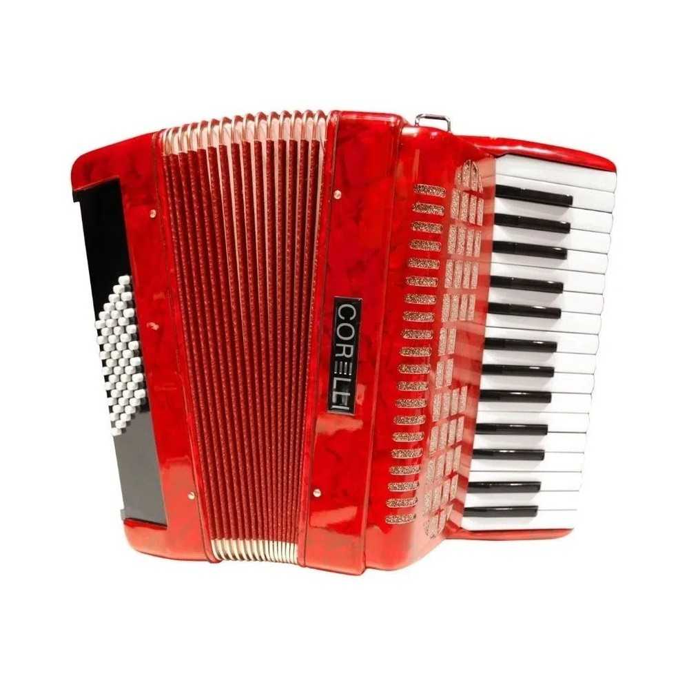 Acordeon A Piano Correlli De 37 Teclas y 80 Bajos - JH2011 RD