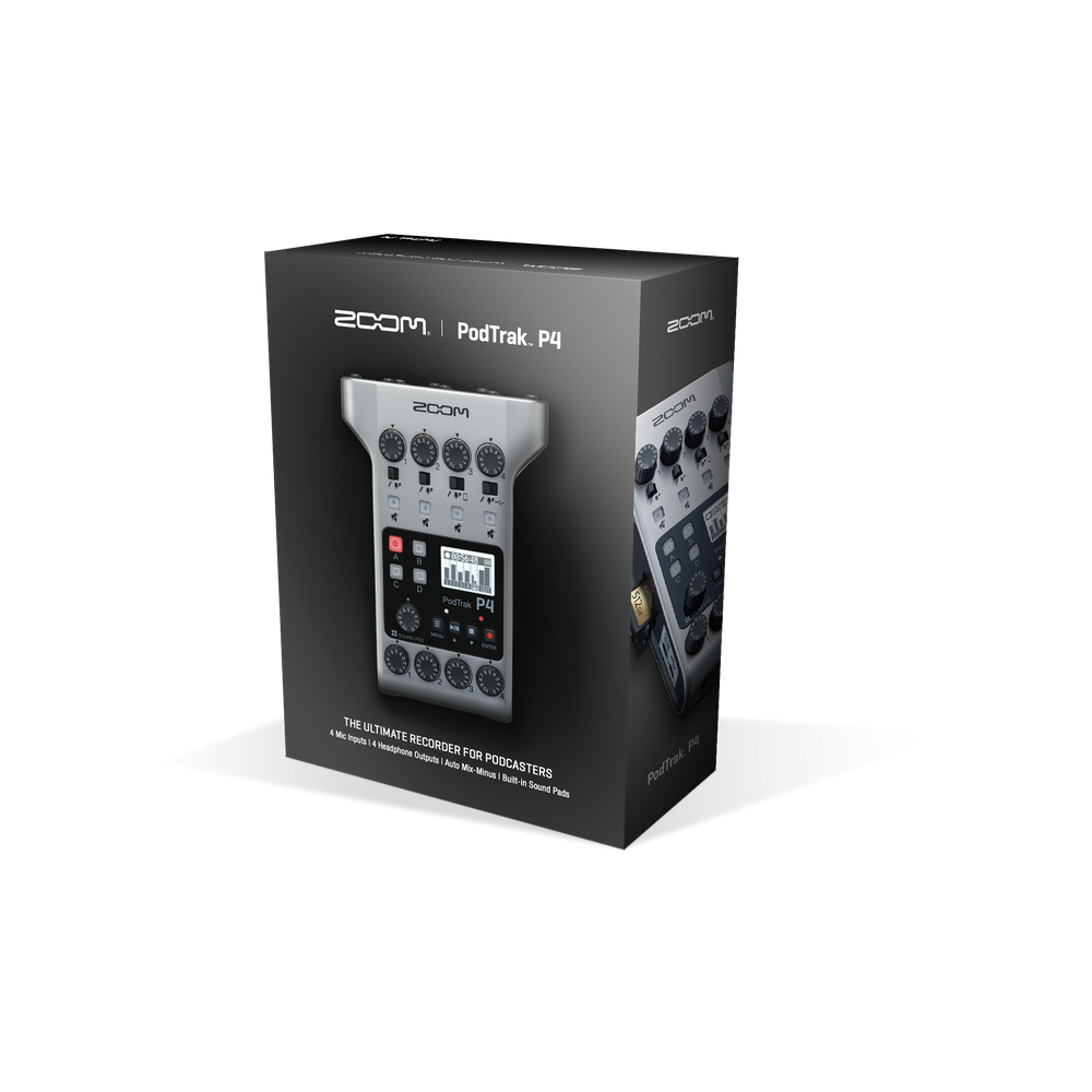 Grabador Digital ZOOM PodTrak P4 Mixer 4 Canales