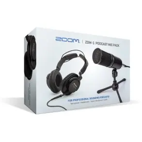 Microfono Dinamico XLR ZOOM ZDM-1PMP + Auricular + Accesorios