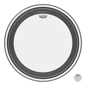 Parche Remo 24" Powerstroke Transparente Capa Simple PR-1324-00