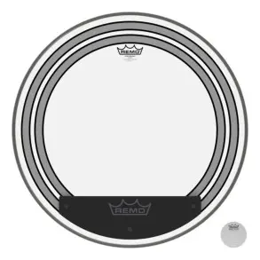 Parche Remo 24" Powersonic Transparente Doble Capa PW-1324-00