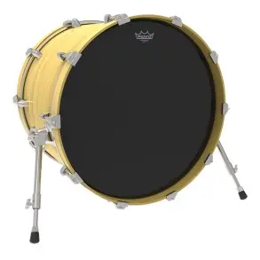 Parche Remo 22" Powerstroke 3 Negro Capa Simple Ebony P3-1022-ES