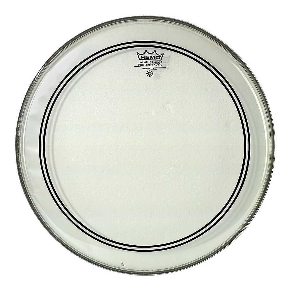 Parche Remo 26" Powerstroke 3 Transparente Capa Simple P3-1326-C2