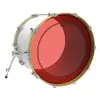 Parche Remo 22" Colortone Transparente Capa Simple Rojo P3-1322-CT-RD