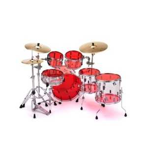 Parche Remo 18" Colortone Transparente Doble Capa Rojo BE-0318-CT-RD