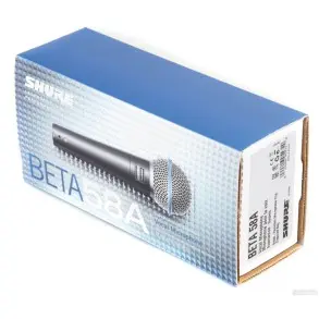 Shure BETA58A Micrófono Dinámico Supercardiode para Voces