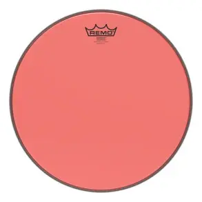 Parche Remo 14" Colortone Transparente Doble Capa Rojo BE-0314-CT-RD