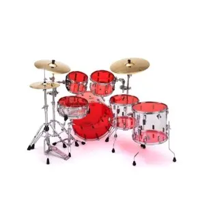 Parche Remo 14" Colortone Transparente Doble Capa Rojo BE-0314-CT-RD