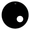 Parche Remo Encore 24" Ebony Negro Capa Simple con Agujero EN-1024-ES