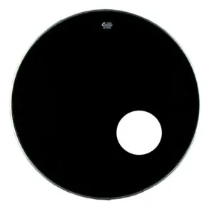 Parche Remo Encore 18" Ebony Negro Capa Simple con Agujero EN-1018-ES