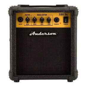 Amplificador Anderson Para guitarra 10w Parlante 5" 3 Eq Entrada Plug Salida Auriculares Black