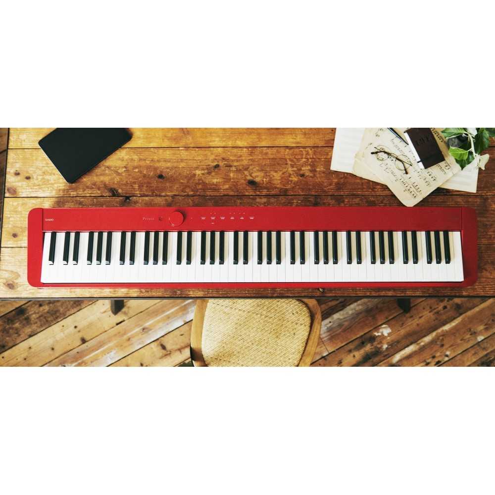 Piano Digital Casio Px-s1100 Privia 88 Teclas Con Bluetooth Rojo