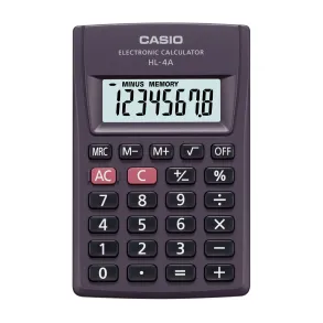 Calculadora Casio Portatil 8 digitos HL-4A