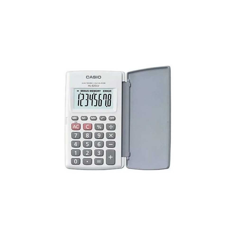Calculadora Casio Portátil 8 digitos c/Tapa HL-820LV-WE