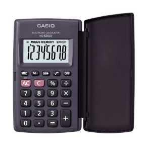 Calculadora Casio Portátil 8 digitos c/Tapa HL-820LV-BK