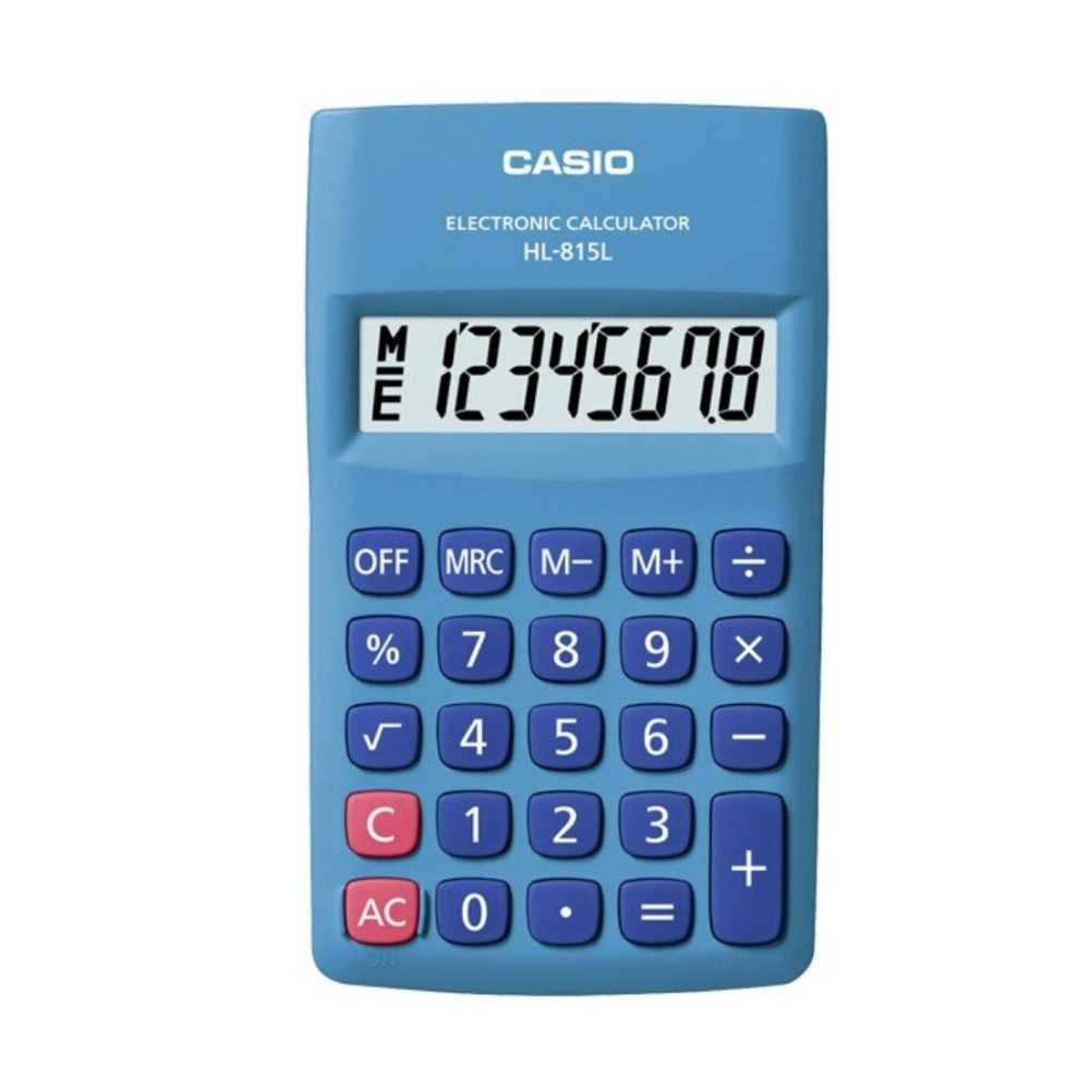 Calculadora Casio Portátil 8 digitos HL-815L-BU Azul