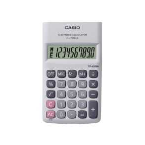 Calculadora Casio Portátil Display grande Blanca HL-100LB