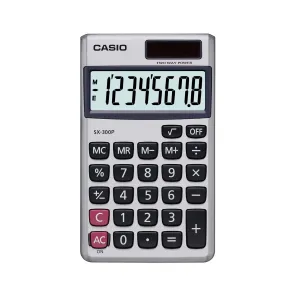 Calculadora Casio Portatil 8 digitos Display extra grande SX-300P