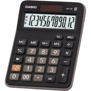 Calculadora Casio Escritorio 12 digitos Display extra grande MX-12B-BK