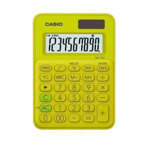 Calculadora Casio Escritorio 10 digitos MS-7UC-YG Amarillo