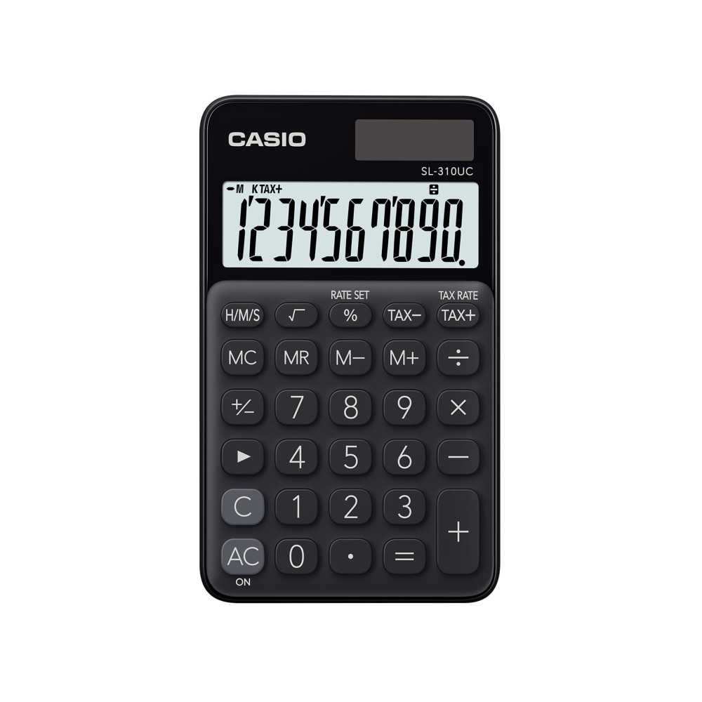 Calculadora Casio Portatil Display extra grande SL-310UC-BK Negro
