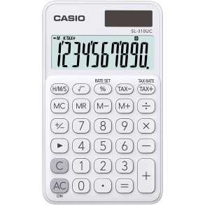 Calculadora Casio Portatil Display extra grande SL-310UC-WE Blanco