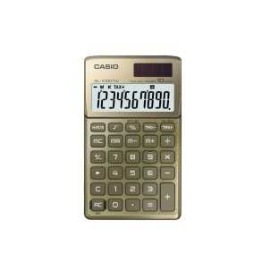 Calculadora Casio Portatil 10 digitos SL-1000TW-GD Dorado