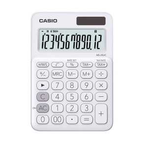 Calculadora Casio Escritorio 12 digitos MS-20UC-WE Blanco