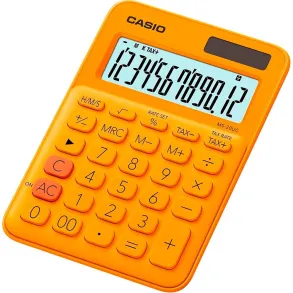 Calculadora Casio Escritorio 12 digitos MS-20UC-RG Naranja