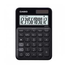 Calculadora Casio Escritorio 12 digitos MS-20UC-BK Negro