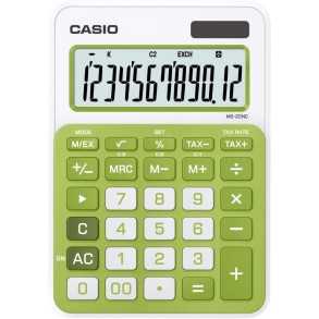 Calculadora Casio Escritorio 12 digitos MS-20NC-GN Verde