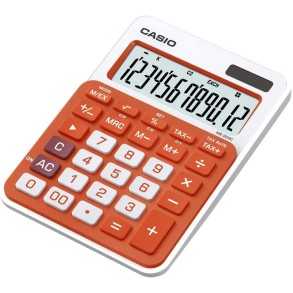 Calculadora Casio Escritorio 12 digitos MS-20NC-RG Naranja