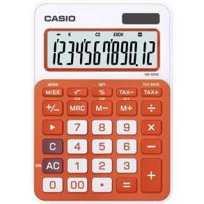 Calculadora Casio Escritorio 12 digitos MS-20NC-RG Naranja