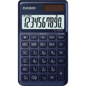 Calculadora Casio Portatil 10 digitos SL-1000SC-NY Azul Naval