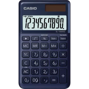 Calculadora Casio Portatil 10 digitos SL-1000SC-NY Azul Naval